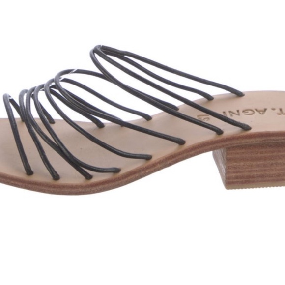 St. Agni Leather Sandals (Black) - Picture 2 of 5